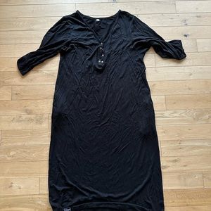 Milkmaid good 24/7 dress. Black. Maternity.